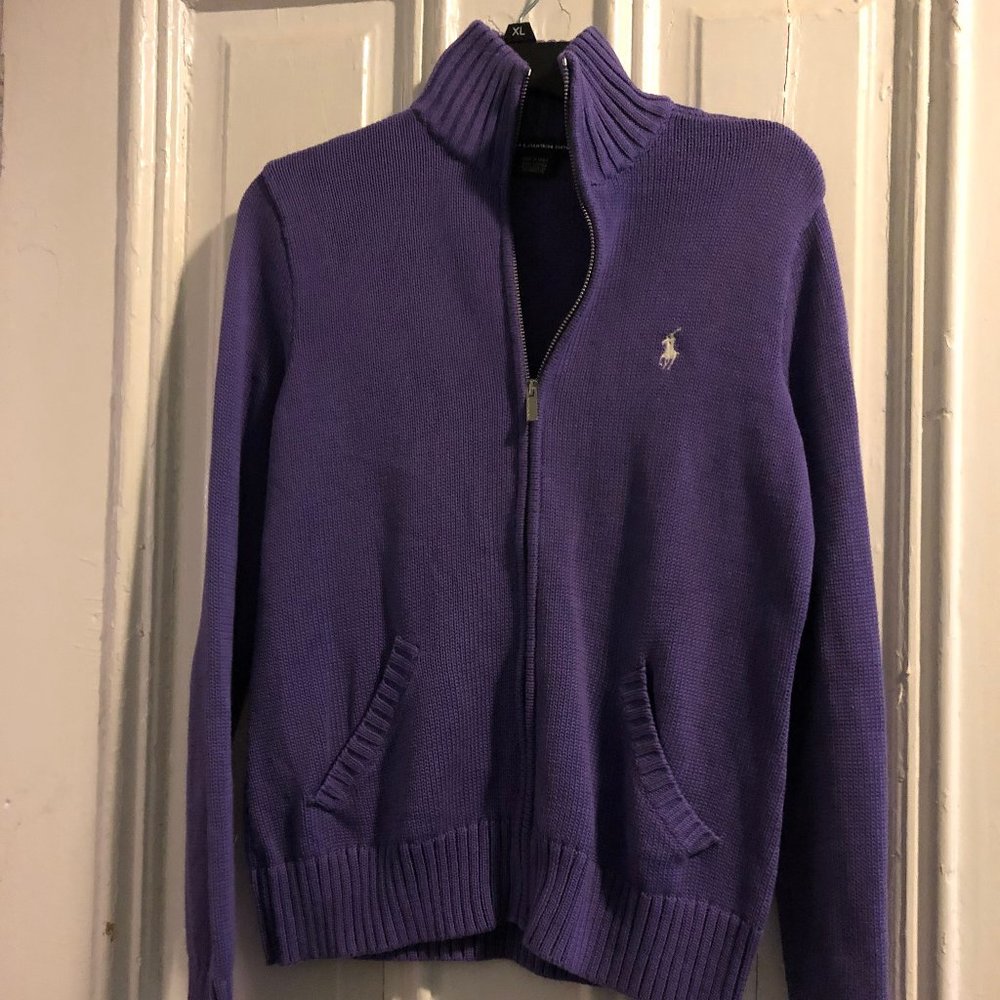 Ralph Lauren Sport Large Zip Front Cardigan